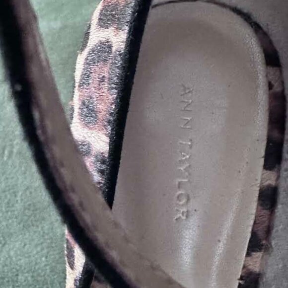 Ann Taylor Leopard Print d'Orsay Heels - Picture 11 of 12